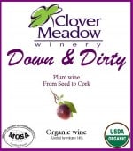 Clover Meadow organic plum wine